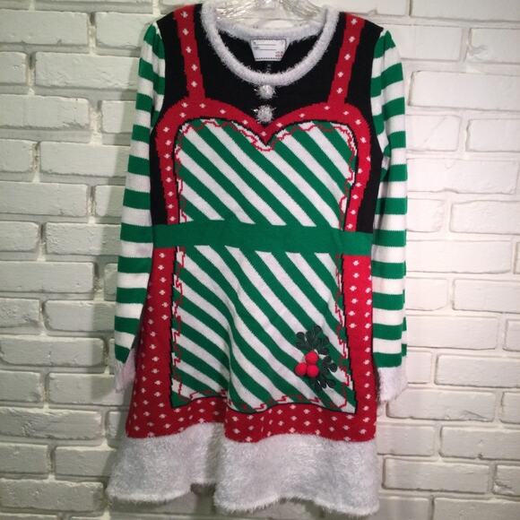 Ugly Christmas Sweater dress Medium - Picture 1 of 5